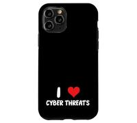 J'adore Les cybermenaces - Heart - Info Sec Security IT Tech Coque pour iPhone 11 Pro