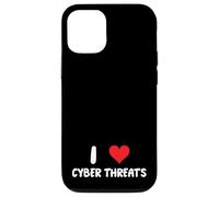J'adore Les cybermenaces - Heart - Info Sec Security IT Tech Coque pour iPhone 12/12 Pro