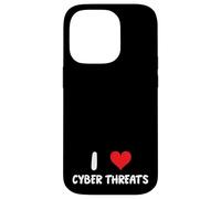 J'adore Les cybermenaces - Heart - Info Sec Security IT Tech Coque pour iPhone 14 Pro