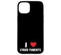 J'adore Les cybermenaces - Heart - Info Sec Security IT Tech Coque pour iPhone 15 Plus