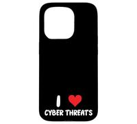 J'adore Les cybermenaces - Heart - Info Sec Security IT Tech Coque pour iPhone 15 Pro