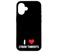 J'adore Les cybermenaces - Heart - Info Sec Security IT Tech Coque pour iPhone 16