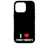 J'adore Les cybermenaces - Heart - Info Sec Security IT Tech Coque pour iPhone 16 Pro