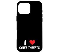 J'adore Les cybermenaces - Heart - Info Sec Security IT Tech Coque pour iPhone 16 Pro Max