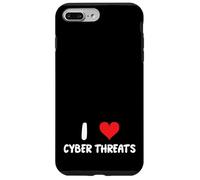 J'adore Les cybermenaces - Heart - Info Sec Security IT Tech Coque pour iPhone 7 Plus/8 Plus