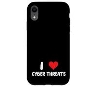 J'adore Les cybermenaces - Heart - Info Sec Security IT Tech Coque pour iPhone XR