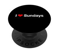 J'adore Les dimanches PopSockets PopGrip Adhésif