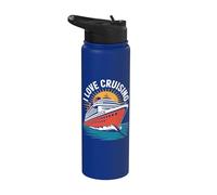 J'adore les escapades en mer en croisière Stainless Steel Insulated Water Bottle