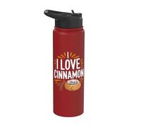 J'adore les fans de la saveur de cannelle Stainless Steel Insulated Water Bottle