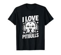 J'adore Les féroces et loyaux compagnons des Pitbulls T-Shirt Graphique avec Valeur