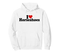 J'adore Les FERS À Cheval en Forme DE CŒUR Sweat à Capuche