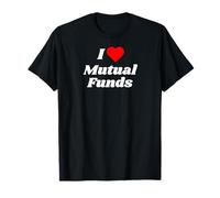 J'adore Les Fonds communs de Placement avec Un cœur Rouge T-Shirt