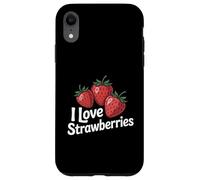 J'adore les fraises, adorables amateurs de fruits Coque pour iPhone XR