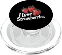 J'adore les fraises, adorables amateurs de fruits PopSockets PopGrip pour MagSafe