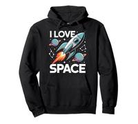 J'adore les fusées spatiales, les planètes et les étoiles Sweat à Capuche