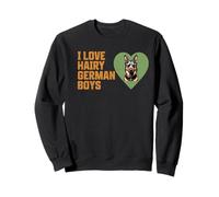 J'adore Les garçons poilus pour Les Mamans bergères allemandes Sweatshirt