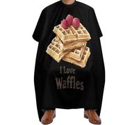 J'Adore Les Gaufres1 Homme Femme Cape De Coiffure Réglable Capes De Coiffeur De Salon Professionnelle Robe De Coiffure Pour Usage Domestique Coupe De Cheveux Coloration Des Cheveux 168X140Cm