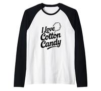 J'adore Les gourmandises à la Barbe à Papa Manche Raglan