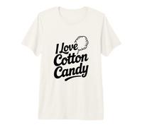 J'adore Les gourmandises à la Barbe à Papa T-Shirt Haut de Gamme