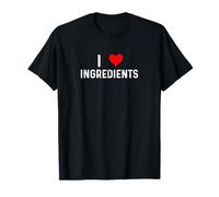 J'adore Les ingrédients - Heart Food Cook Chef Cooking Kitchen T-Shirt
