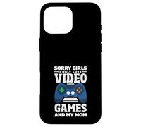 J'adore Les Jeux vidéo et la Saint-Valentin drôle de ma mère Coque pour iPhone 16 Pro Max