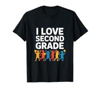 J'adore Les journées d'école de deuxième année adorables T-Shirt Graphique avec Valeur