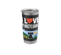 J'adore les Liberty Bell Fields de Pennsylvanie Gobelet isotherme en acier inoxydable double paroi