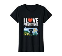 J'adore Les Liberty Bell Fields de Pennsylvanie T-Shirt Graphique avec Valeur