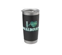 J'adore les Maldives Gobelet isotherme en acier inoxydable double paroi