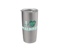 J'adore les Maldives Gobelet isotherme en acier inoxydable double paroi