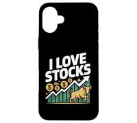 J'adore les marchés haussiers passionnés par les actions Coque pour iPhone 16 Plus