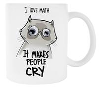 J'adore Les Maths Ça Fait Pleurer Les Gens Tasse En Céramique Blanche Pour Tasse À Café Pour Le Thé White Ceramic Mug For Coffee Cup For Tea