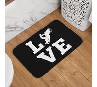 J'adore Les Motoneiges Tapis De Bain Durable Tapis De Douche Doux Paillasson D'Entree pour Couloir Porte Salon 40X60Cm