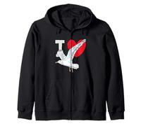 J'adore Les mouettes Sweat à Capuche