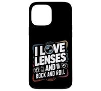 J'adore Les objectifs et la Photographie Rock and Roll, Les Amateurs de Musique Coque pour iPhone 13 Pro Max