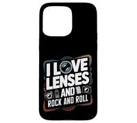 J'adore Les objectifs et la Photographie Rock and Roll, Les Amateurs de Musique Coque pour iPhone 15 Pro Max
