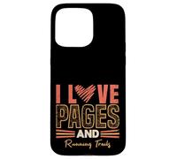 J'adore Les Pages et Les sentiers de Course | Book Lover Running Coque pour iPhone 15 Pro Max