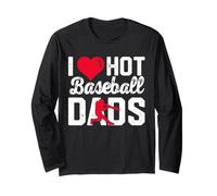 J'adore Les Papas Sexy du Baseball Manche Longue