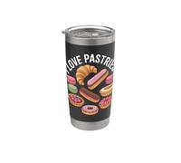 J'adore les pâtisseries et les amateurs de desserts sucrés Gobelet isotherme en acier inoxydable double paroi