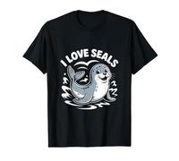 J'adore Les phoques, Une Vie Marine Mignonne et Amusante T-Shirt Graphique avec Valeur