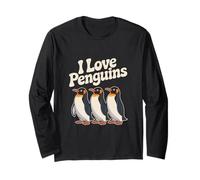 J'adore les pingouins, adorables amoureux des pingouins Manche Longue