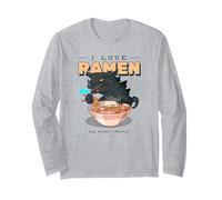J'adore Les Ramen et Peut-être 3 Personnes (déclaration culinaire Asiatique Amusante) Manche Longue