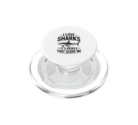 J'adore Les Requins, ce sont Les Gens Qui me Font Peur PopSockets PopGrip pour MagSafe