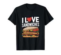 J'adore Les sandwichs, Les Amateurs de Nourriture Amusante T-Shirt