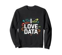 J'adore Les Sciences et Les Technologies pour Les passionnés de données Sweatshirt