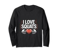 J'adore les squats, une vie de gym motivante Manche Longue