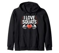 J'adore les squats, une vie de gym motivante Sweat à Capuche