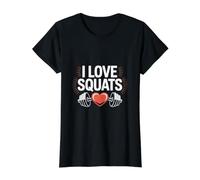J'adore Les Squats, Une Vie de Gym motivante T-Shirt Graphique avec Valeur