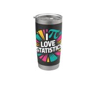 J'adore les statistiques Pi Math Lovers Gobelet isotherme en acier inoxydable double paroi