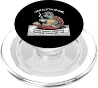 J'adore les tortues, la mer, j'ai une audition sélective, un café et un livre PopSockets PopGrip pour MagSafe